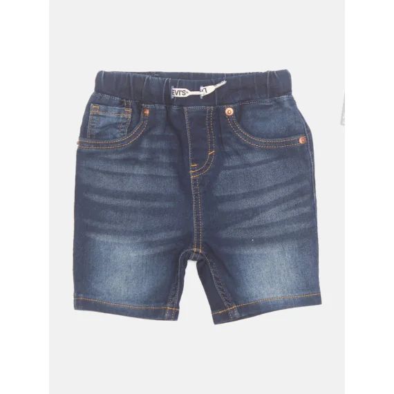 Short Taille Élastique Bleu Foncé