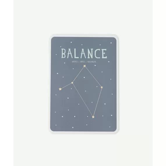 Carte poster zodiac balance bébé –  – Soldes
