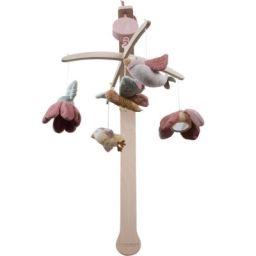 Mobile musical en bois Flowers & Butterflies
