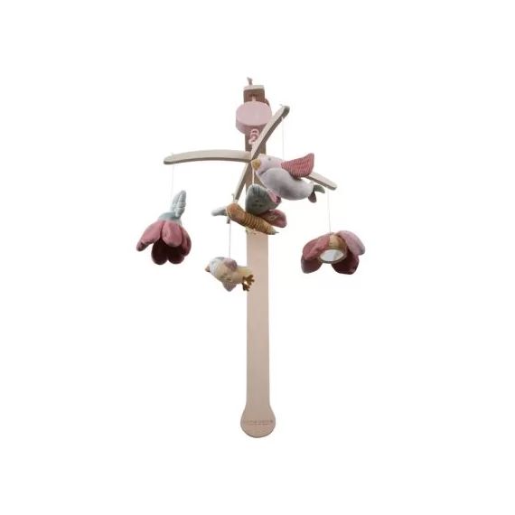 Mobile musical en bois Flowers & Butterflies