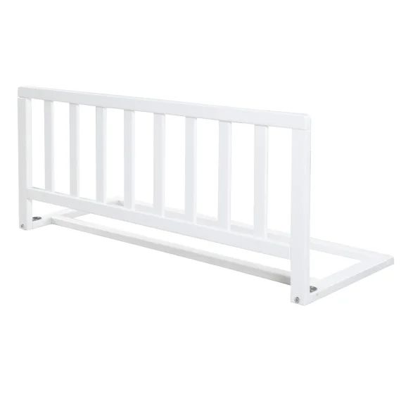 Barrière De Lit En Bois – Protection Anti-chute Sûre Pour Bébés Et Enfants Blanc