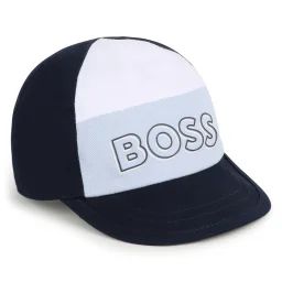 Casquette réversible en coton Garçon Bleu