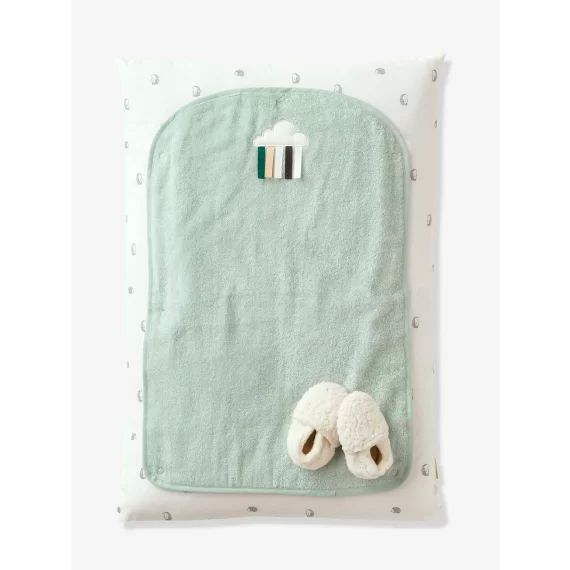 Matelas à langer Bio Collection LOVELY NATURE avec housse + 2 tapis blanc/vert