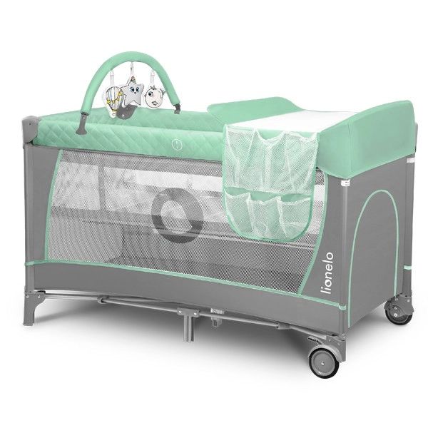 Lit Parapluie Lionelo Flower – Turquoise