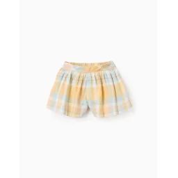 Short À Carreaux Brothers & Sisters Jaune Clair