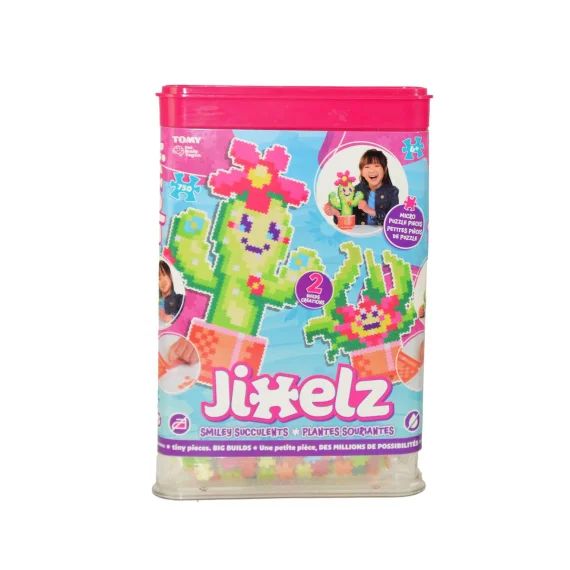 Jixelz Plantes Souriantes 750 Pièces – Alliez Puzzle Et Pixel ! Multicolore