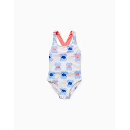 Maillot De Bain Floral Blanc
