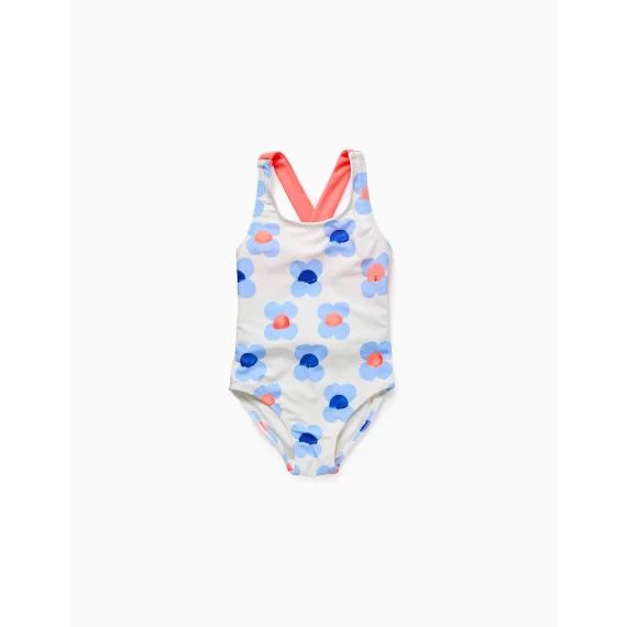 Maillot De Bain Floral Blanc