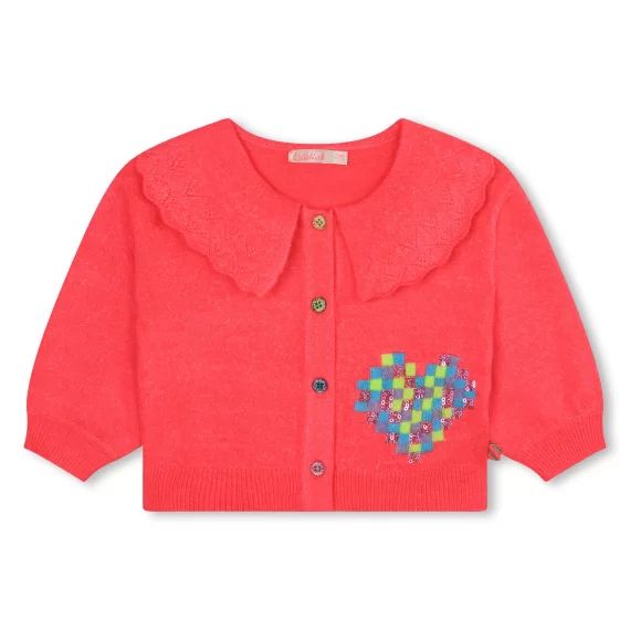 Cardigan en tricot Fille Rose