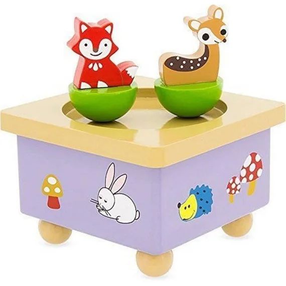 Boîtes à musique – Mobiles Musique Ulysse Musique Danse en bois Cerfs et Fox violet