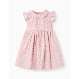 Robe En Coton Floral Rose Clair