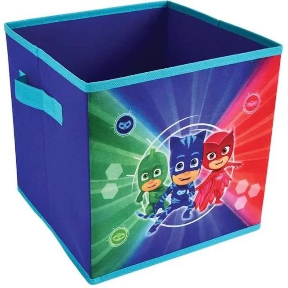 Fun House Pyjamasques rangement pliable avec poignees pour enfant bleu