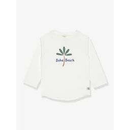Tee-shirt anti-UV bébé LÄSSIG manches longues blanc imprimé