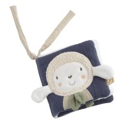 Livre D’éveil Bébé En Coton Bio Bleu