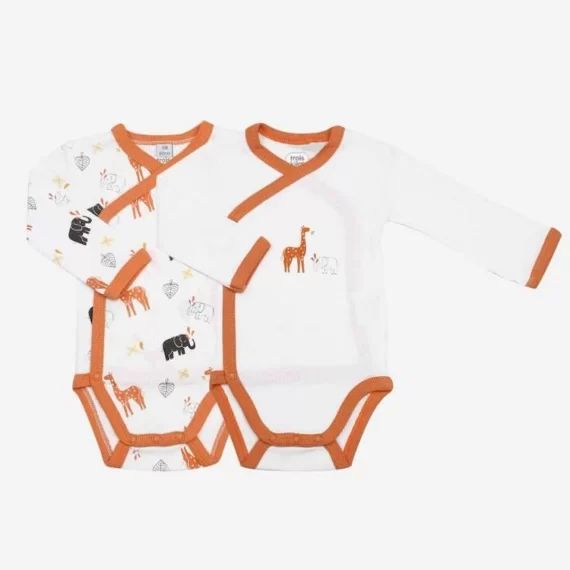 Lot de 2 body bébé  Oeko-TEX – TROIS KILOS SEPT blanc