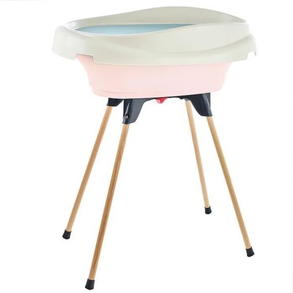 Pack Plan À Langer Et Baignoire Vasco Rose