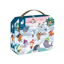 Puzzle Bataille De Boule De Neige 36 Pcs Bleu