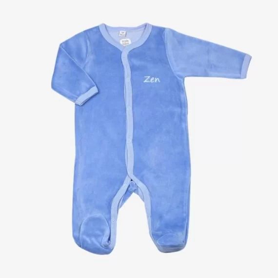 Pyjama naissance- TROIS KILOS SEPT bleu
