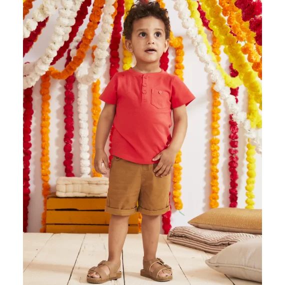 Bermuda style chino bébé garçon camel