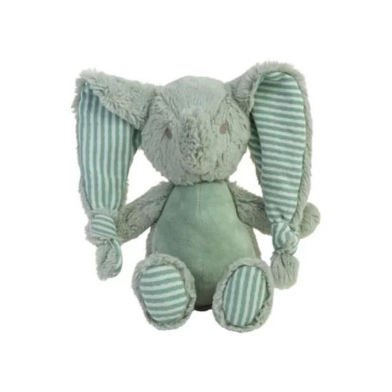 Peluche éléphant Eddy vert (24 cm)