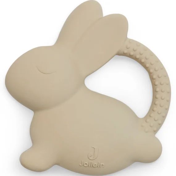 Anneau de dentition en caoutchouc Lapin Nougat