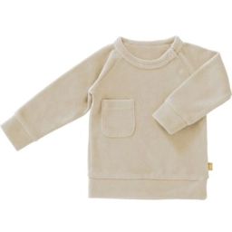 Sweat de pyjama en velours bio Sandshell (3-6 mois : 60 à 67 cm)