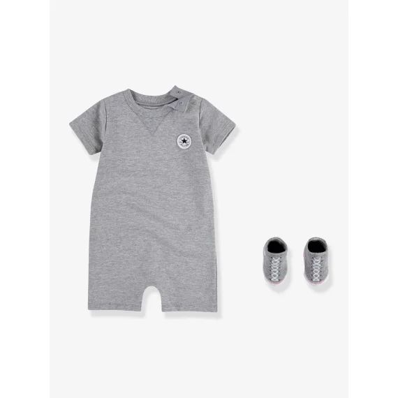 Set 2 pièces combinaison courte + chaussettes Lil Chuck CONVERSE gris