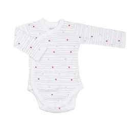 Body Bébé Manche Longue En Coton Blanc