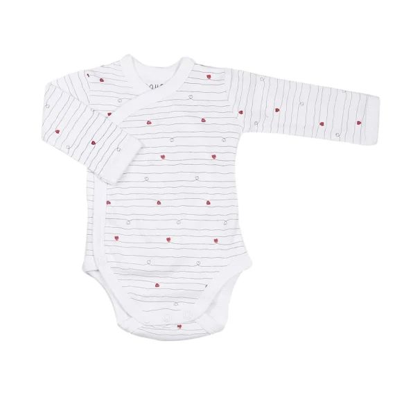 Body Bébé Manche Longue En Coton Blanc