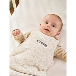 Gigoteuse sans manches personnalisable HYGGE beige imprimé