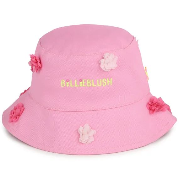Chapeau avec doublure en coton Fille Rose