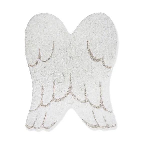 Tapis coton Lavable Mini Ailes D&rsquo;ange – LORENA CANALS blanc