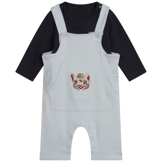 Ensemble salopette et T-shirt Garçon Bleu