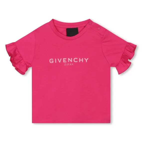 T-shirt à manches courtes Fille Rose