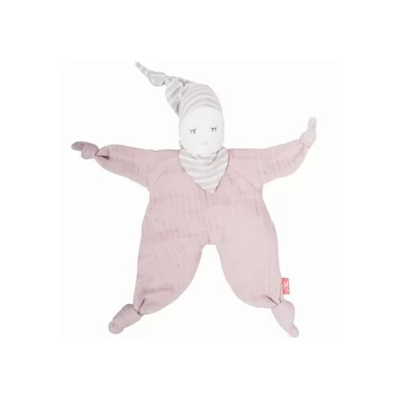 Doudou poupée rose pâle